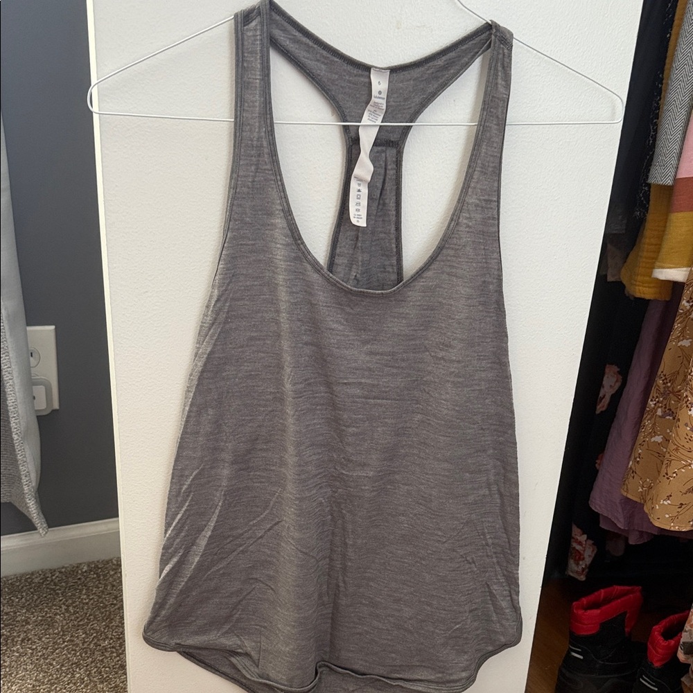 Lululemon Athletica Gray Racerback Tank Top